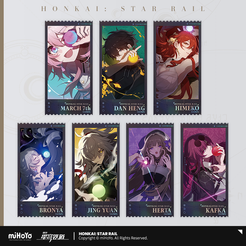 Honkai: Star Rail Countdown to Departure Series Laser Card Set