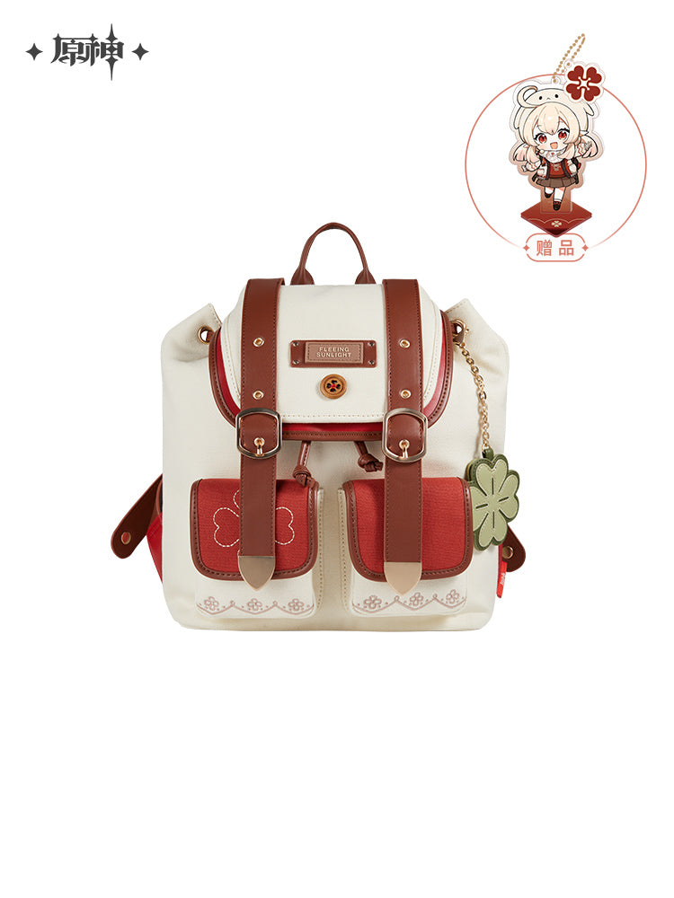 Beige medium backpack